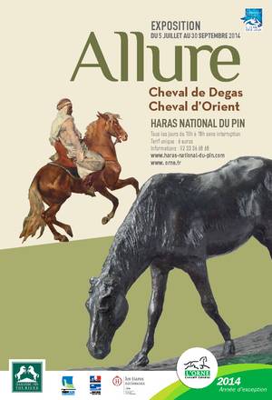 Affiche de l'exposition Allure - Cheval de Degas, cheval d'Orient au haras national du Pin